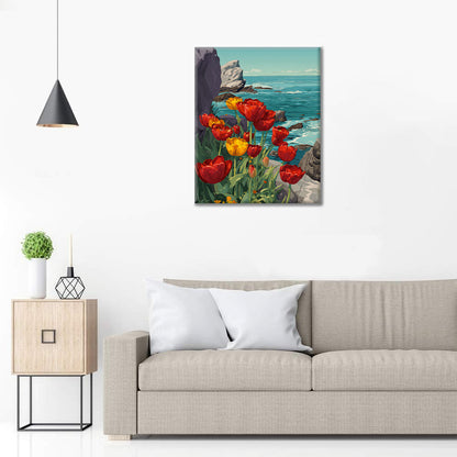 Tulipes côtières - Peinture par numéros