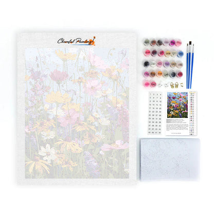 Fleurs colorées - Peinture par numéros