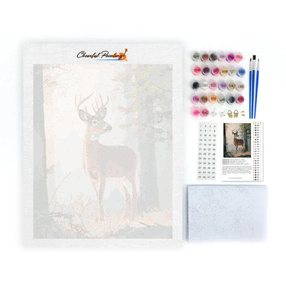 Cerf dans la forêt - Peinture par numéros