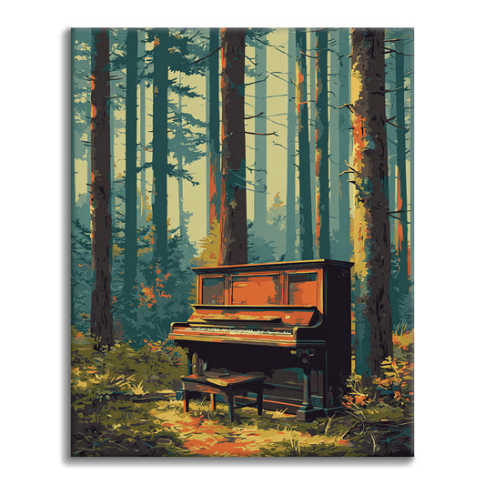 Piano de la forêt - Peinture par numéros