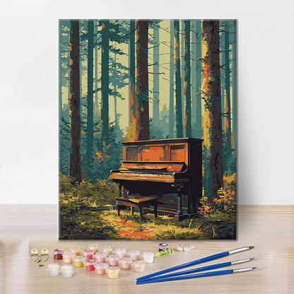 Piano de la forêt - Peinture par numéros