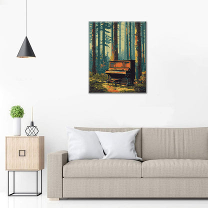 Piano de la forêt - Peinture par numéros