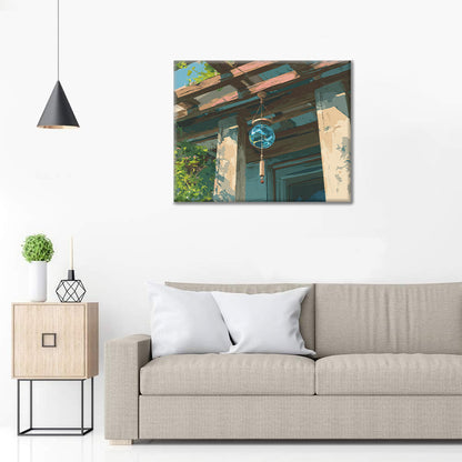 Carillon éolien en verre - Peinture par numéros