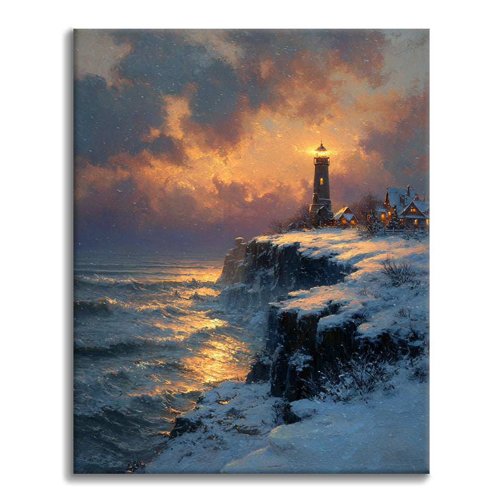 Phare d'or - Peinture par numéros