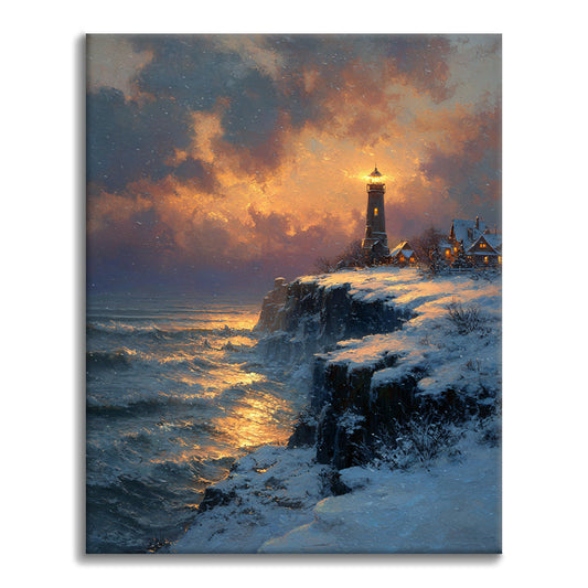 Phare d'or - Peinture par numéros