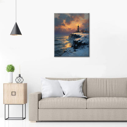 Phare d'or - Peinture par numéros