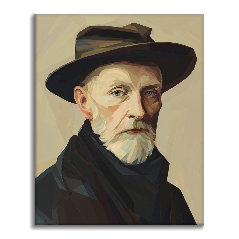 Portrait de chapeau - Peinture par numéros