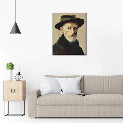 Portrait de chapeau - Peinture par numéros