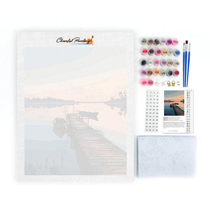 Jetée du lac - Peinture par numéros