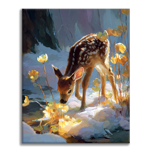 L'éclat du petit faon - Peinture par numéros