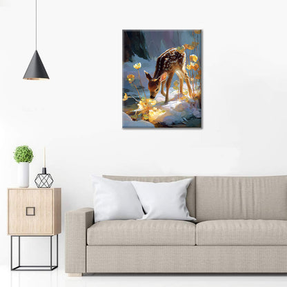 L'éclat du petit faon - Peinture par numéros