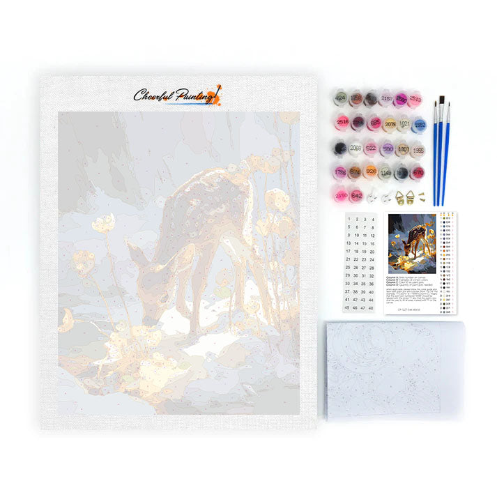 L'éclat du petit faon - Peinture par numéros