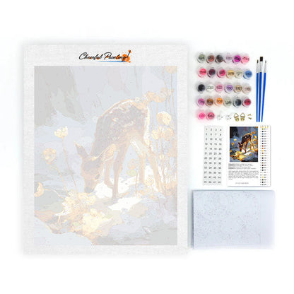 L'éclat du petit faon - Peinture par numéros