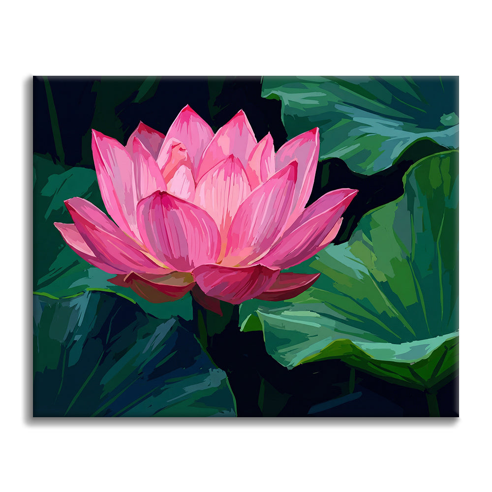 Fleur de lotus - Peinture par numéros