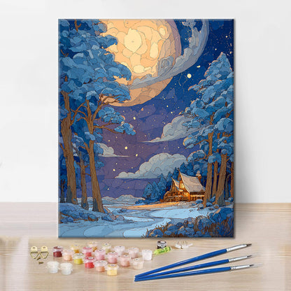 Moonlit Haven - Peinture par numéros