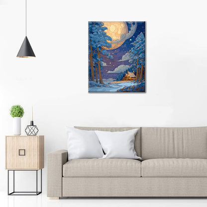 Moonlit Haven - Peinture par numéros