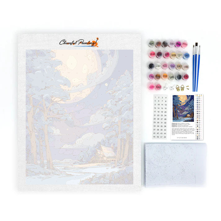 Moonlit Haven - Peinture par numéros