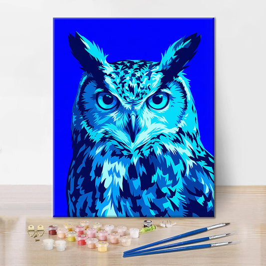 Hibou Néon - Peinture par numéros