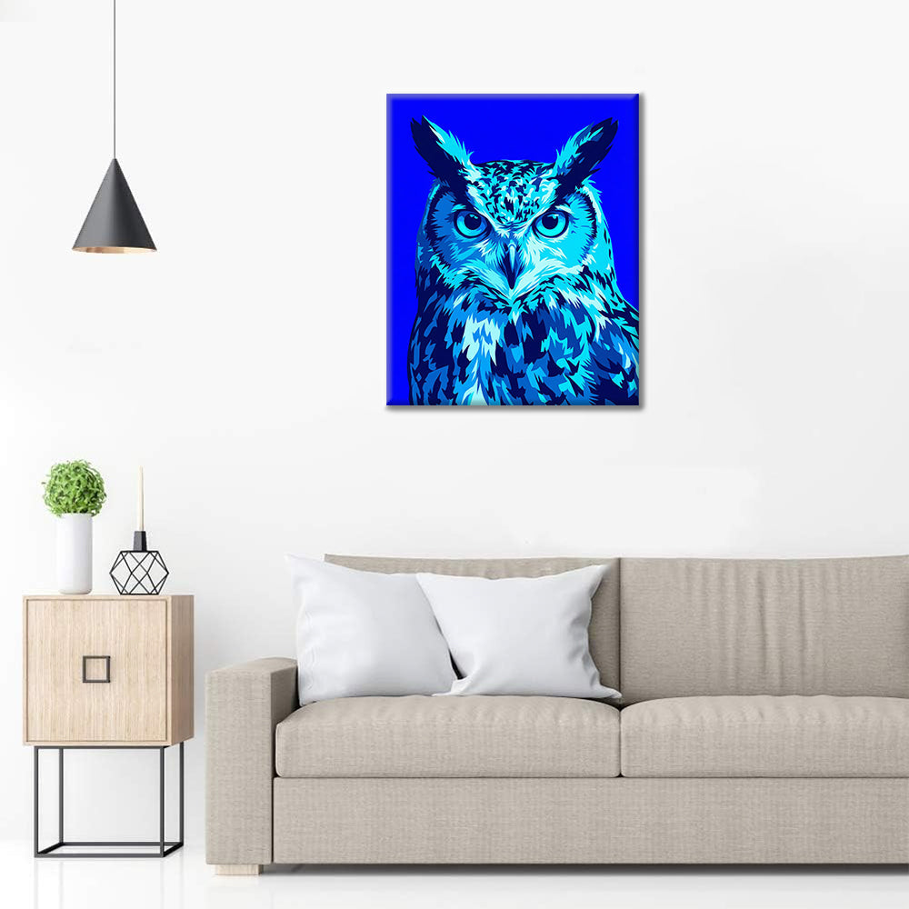 Hibou Néon - Peinture par numéros