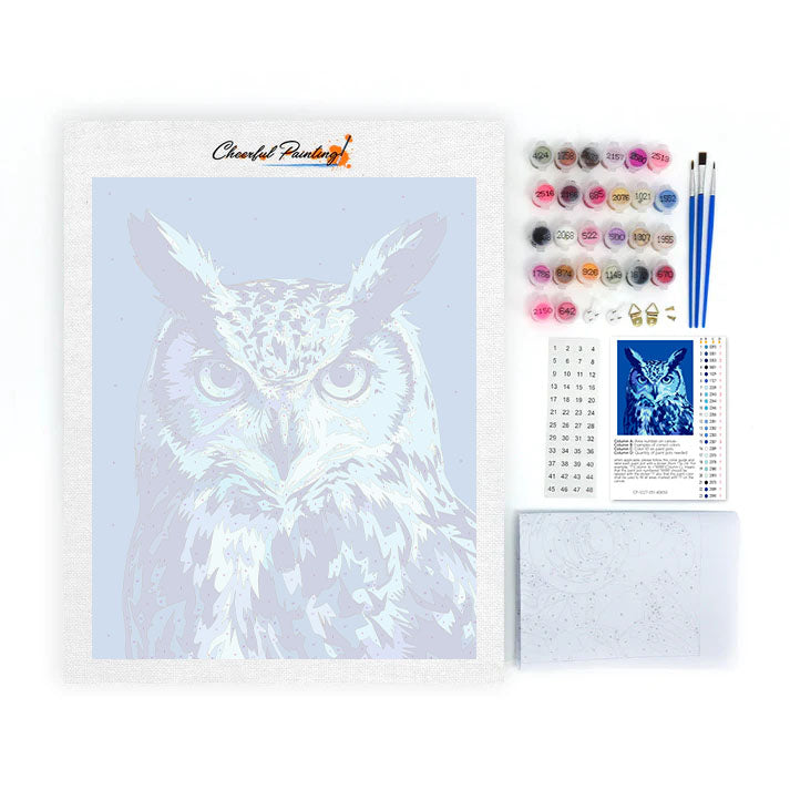 Hibou Néon - Peinture par numéros