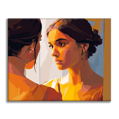 Visage réfléchi - Peinture par numéros