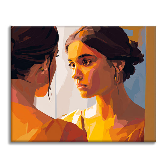 Visage réfléchi - Peinture par numéros