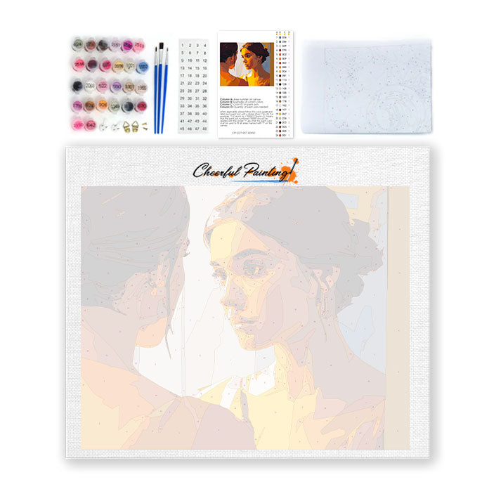 Visage réfléchi - Peinture par numéros