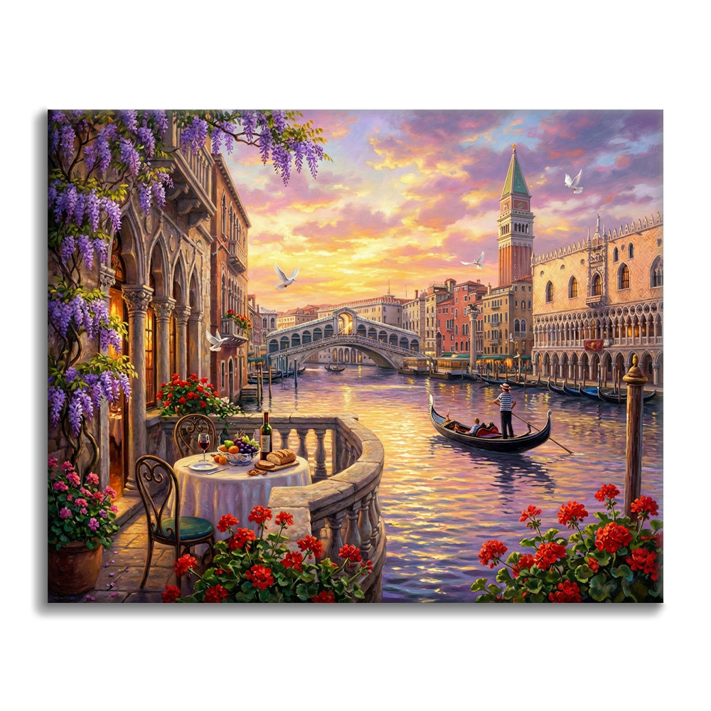 Venise romantique - Peinture par numéros