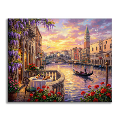 Venise romantique - Peinture par numéros