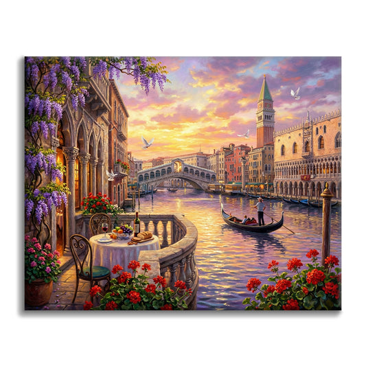 Venise romantique - Peinture par numéros