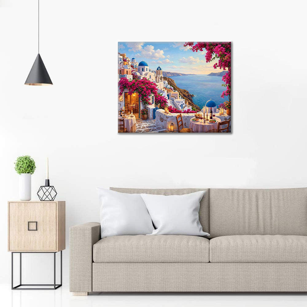 Santorin - Peinture par numéros