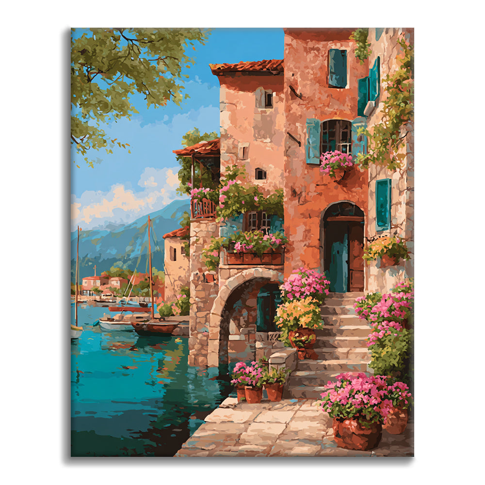 Ville balnéaire - Peinture par numéros