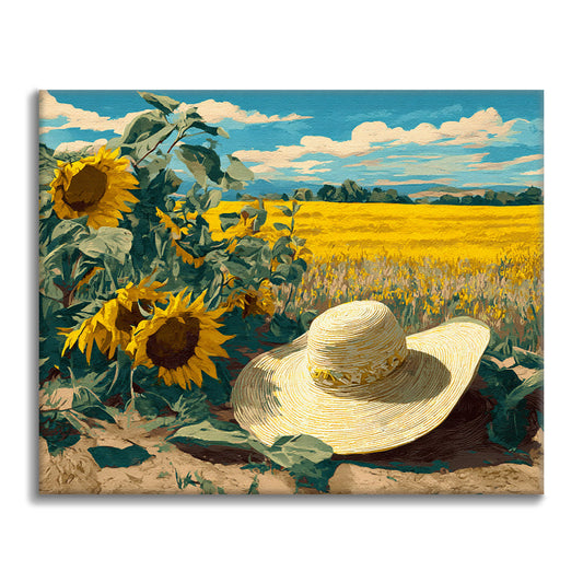 Chapeau de paille - Peinture par numéros