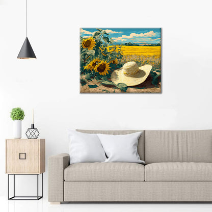 Chapeau de paille - Peinture par numéros