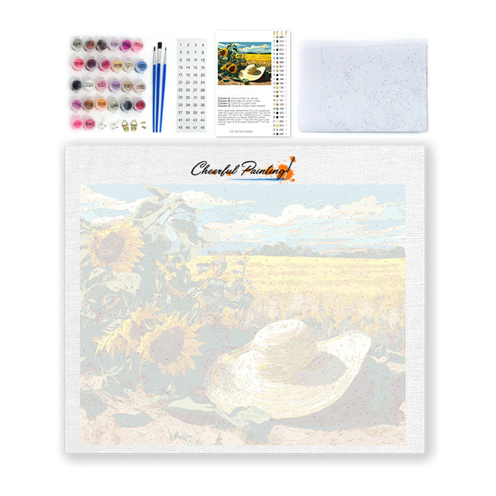 Chapeau de paille - Peinture par numéros