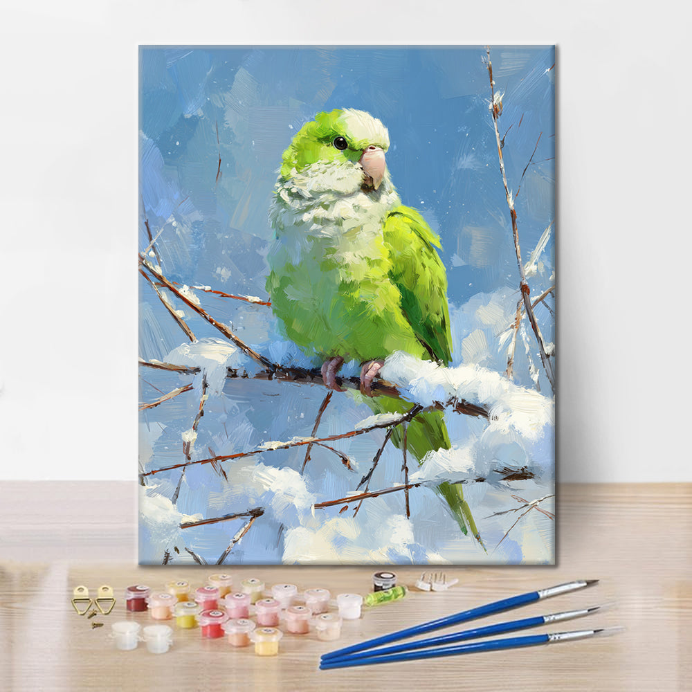 Le perroquet - Peinture par numéros