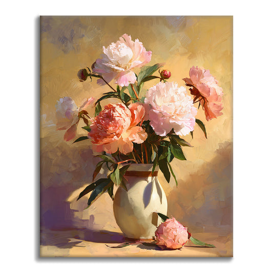 Les pivoines - Peinture par numéros