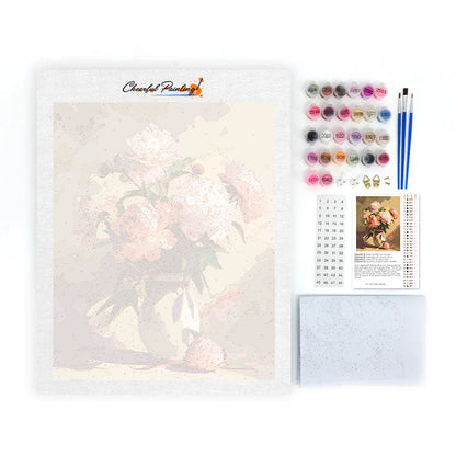 Les pivoines - Peinture par numéros