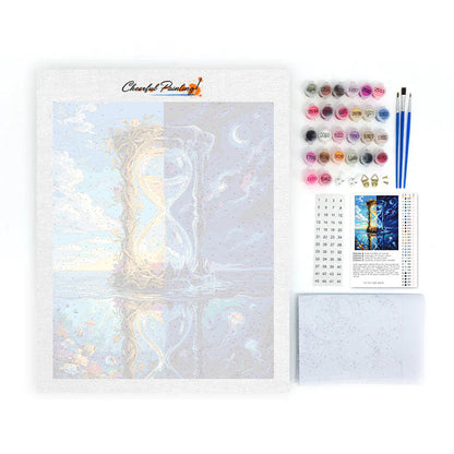 Sablier du temps - Peinture par numéros