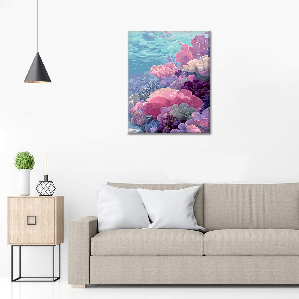 Corail sous-marin - Peinture par numéros