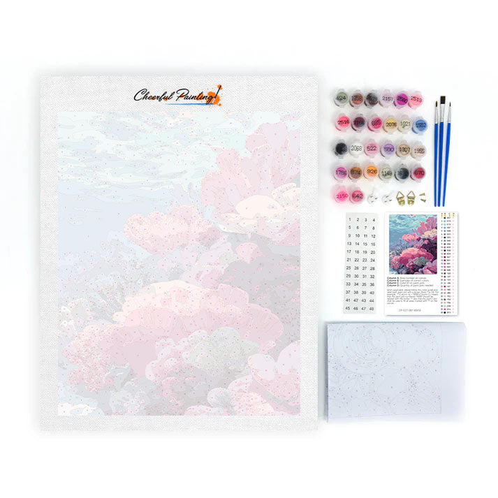 Corail sous-marin - Peinture par numéros