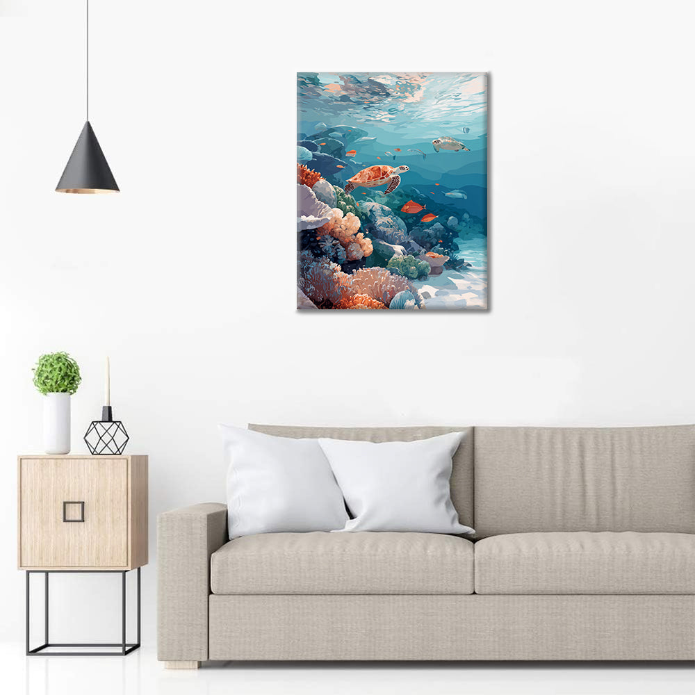 Monde sous-marin - Peinture par numéros