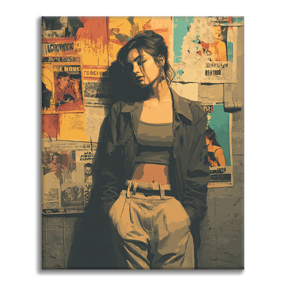 Ambiance Wallflower - Peinture par numéros