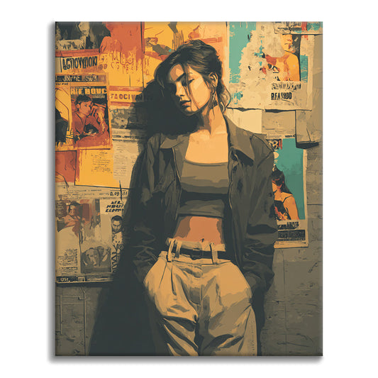 Ambiance Wallflower - Peinture par numéros