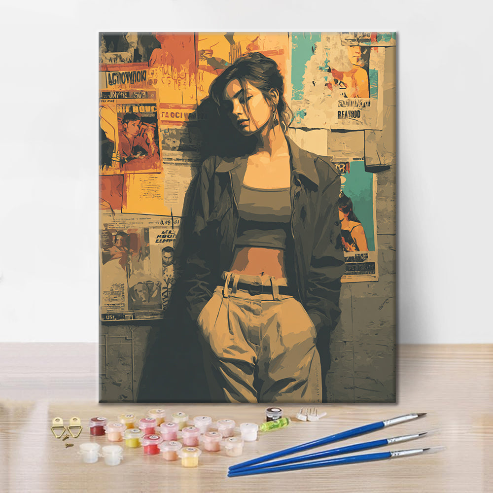 Ambiance Wallflower - Peinture par numéros