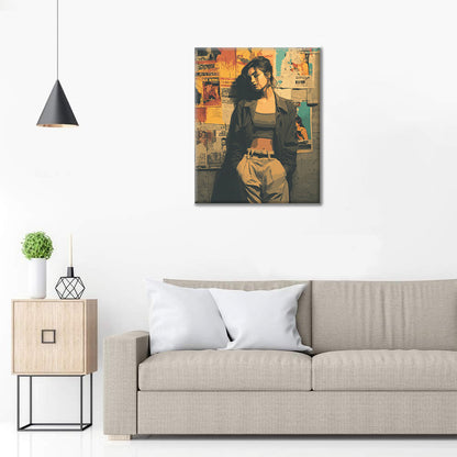 Ambiance Wallflower - Peinture par numéros