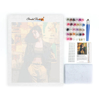 Ambiance Wallflower - Peinture par numéros