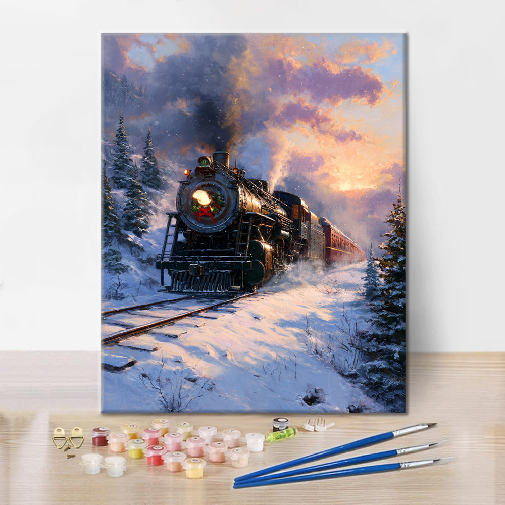 Winter Express - Peinture par numéros