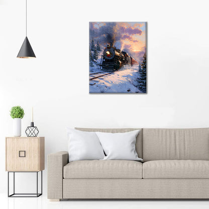 Winter Express - Peinture par numéros