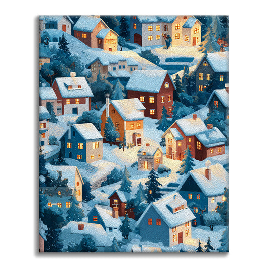 Éclat d'hiver - Peinture par numéros